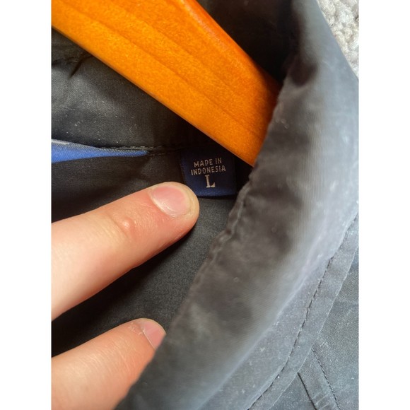 Vintage Polo Golf Mens Bomber Jacket Size Large Black Full Zip - Picture 6 of 8